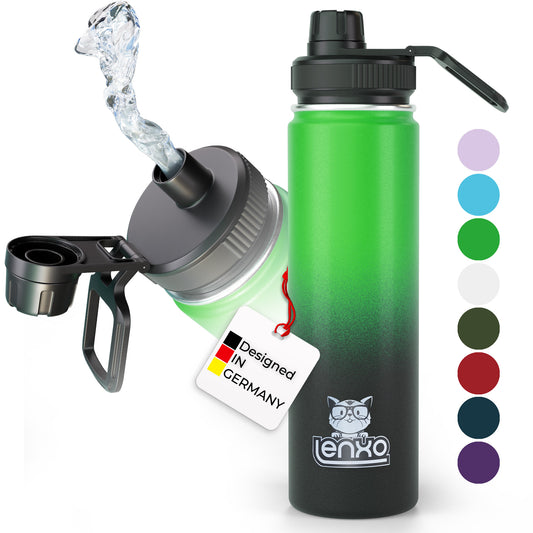 Lenxo Bottle 700 ml - Grün-Schwarz