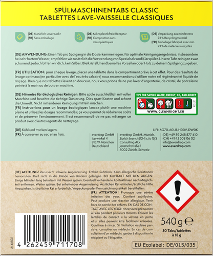 everdrop Geschirrspültabs